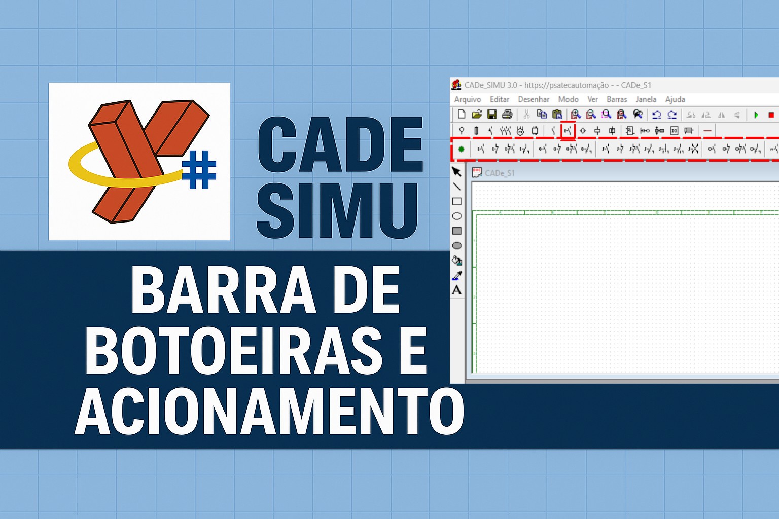 barra botoeira e acionamento