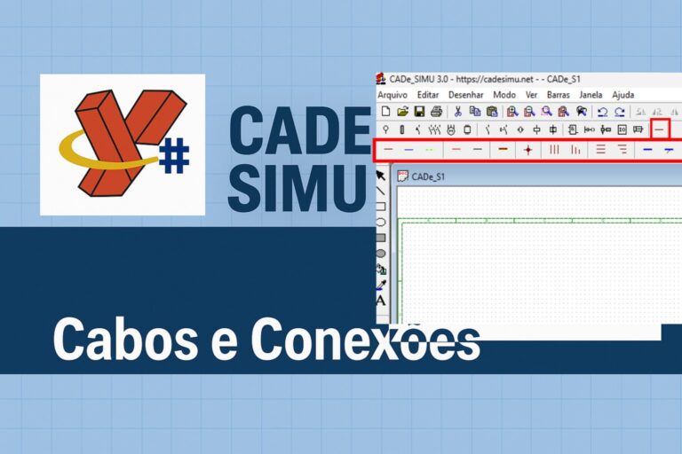 Barra de Cabos e Condutores no CADeSIMU barra de cabos e conexões