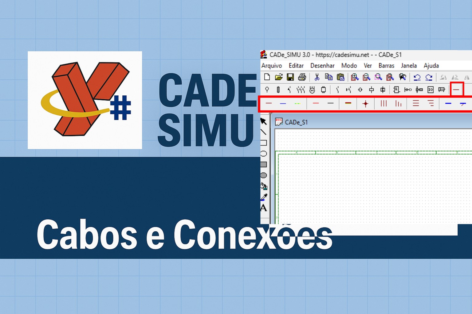 Barra de Cabos e Condutores no CADeSIMU