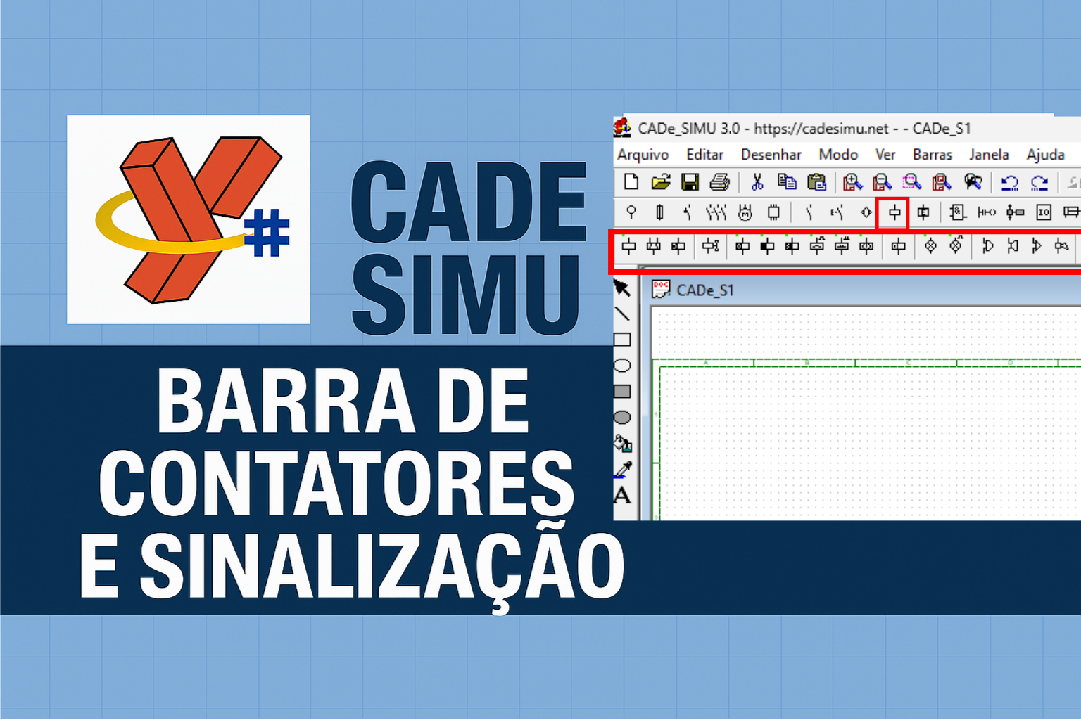 barra de contatores e sinalização