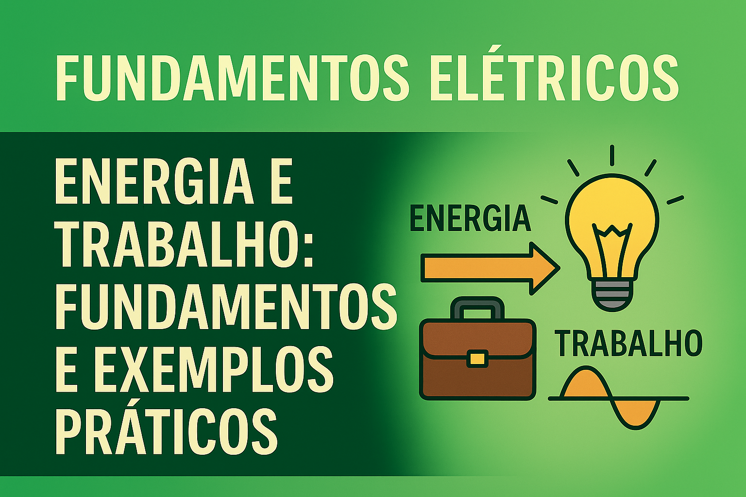 Energia e trabalho: Fundamentos e exemplos práticos