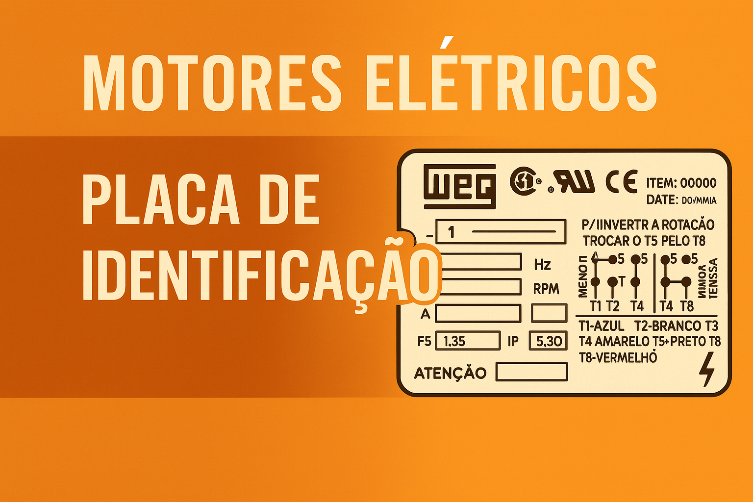 A Placa de Identificação de Motores