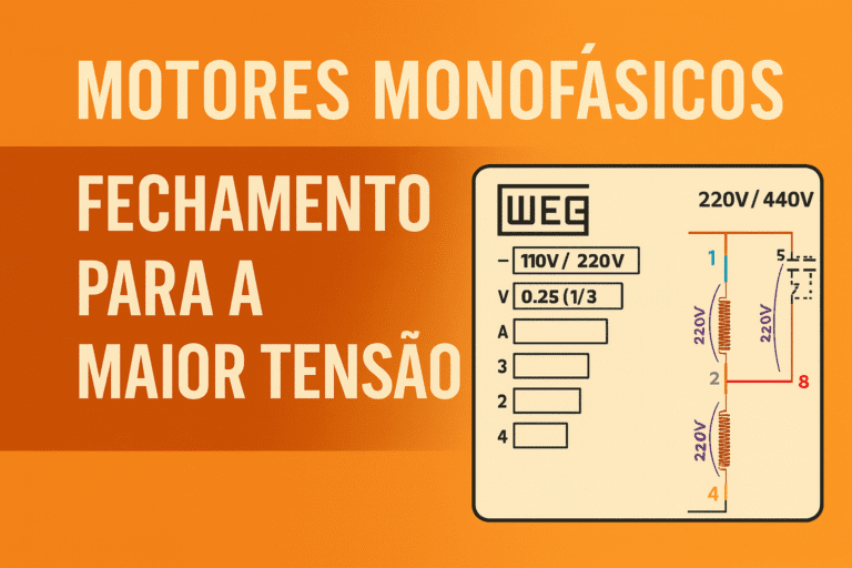 Fechamento para a Maior Tensão em Motores Fechamento para maior tensão de motores monofásicos