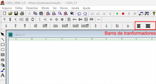 Imagem: barra de componente transformador