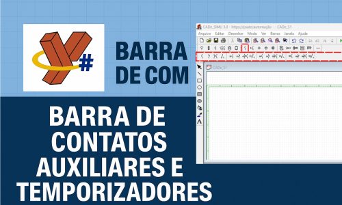 barra de contatos auxiliares e temporizadores