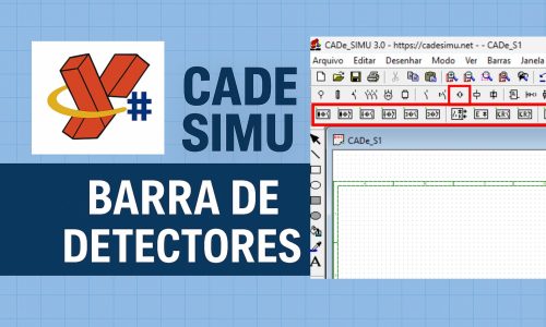 Barra de detectores no CADeSIMU