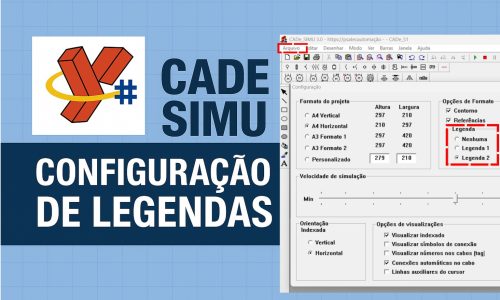 configuração de legendas