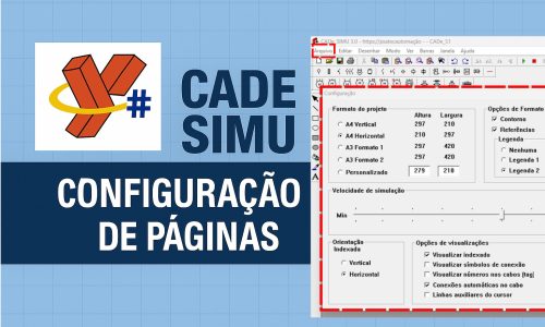 Configuração de páginas no CADeSIMU