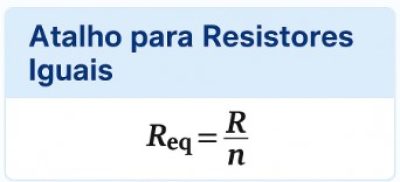 Imagem: fórmula resistência equivalente